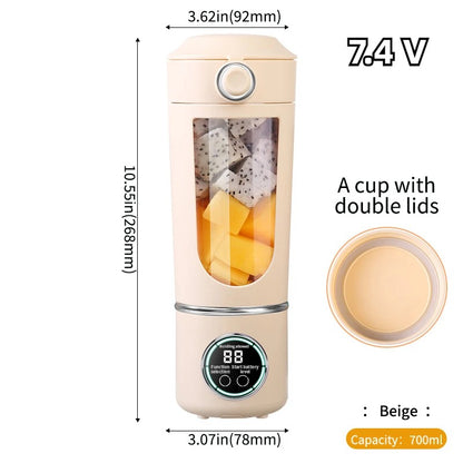 Portable Juice Maker Blender – 700ml USB Rechargeable Smoothie Bottle