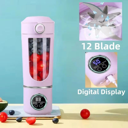 Portable Juice Maker Blender – 700ml USB Rechargeable Smoothie Bottle