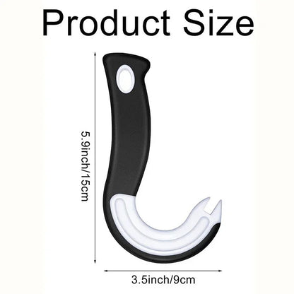 J-shaped ring pull opener